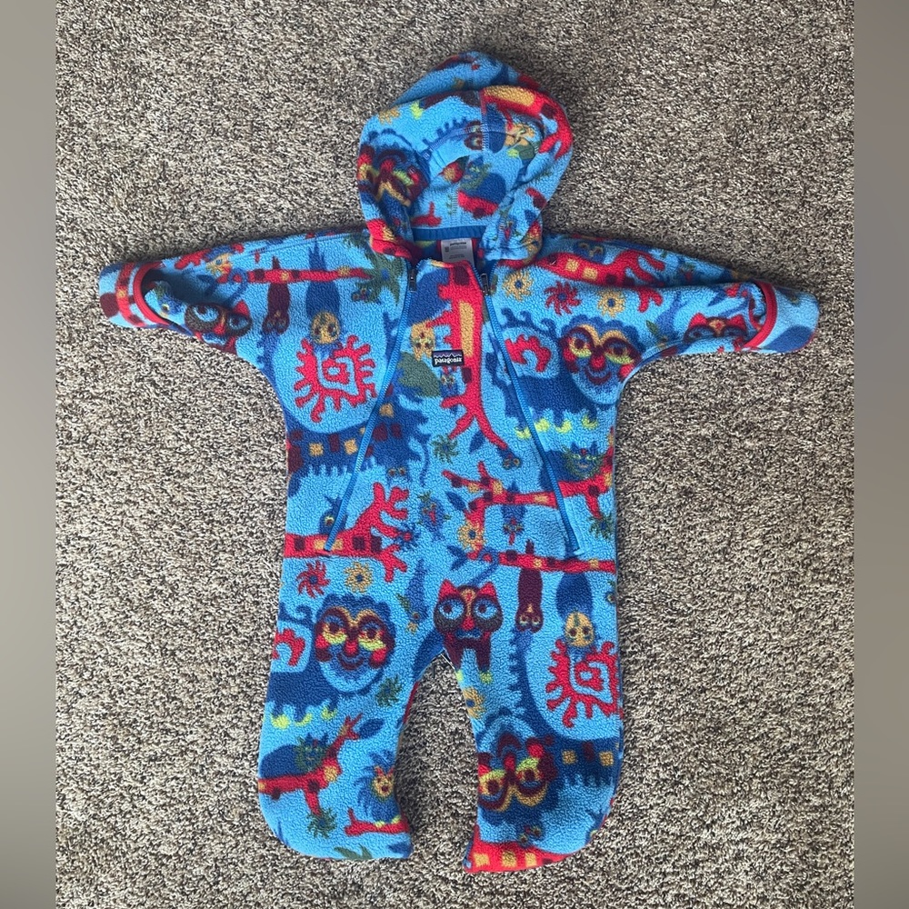 Patagonia 12M baby fleece bunting